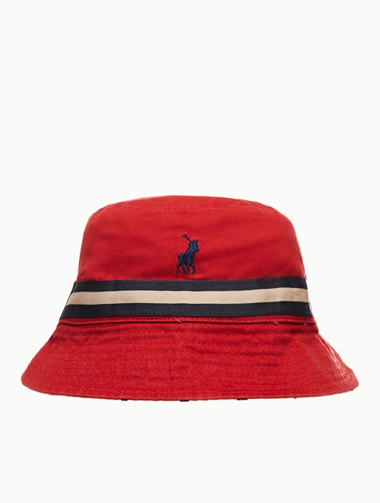 MyRunway Shop Polo Red Classic Monogram Reversible Bucket for